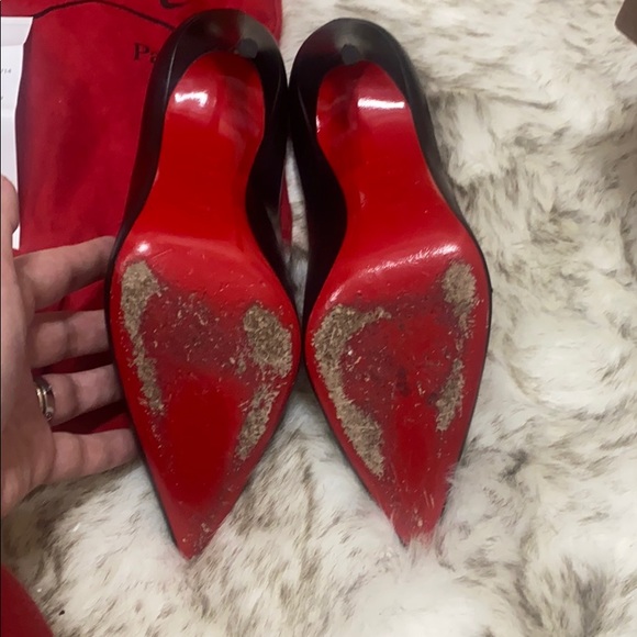 Red bottoms décolleté , Nappa shiny. Used 3 times - Picture 7 of 7